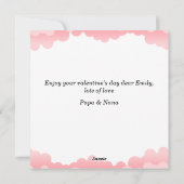 Valentijnskaart voor baby's 1e Valentijnsdag Feestdagenkaart (Achterkant)