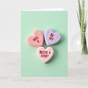Valentijnskaart voor beste vriendin voor altijd kaart