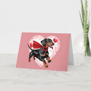 Valentijnskaart voor Dachshund Bedankkaart