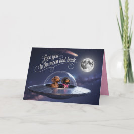 Valentijnskaart voor Dachshund Feestdagen Kaart