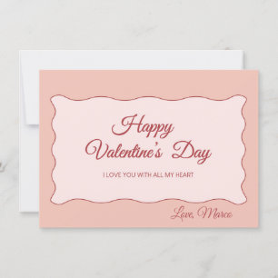 Valentijnskaart voor een zoete vakantie feestdagenkaart
