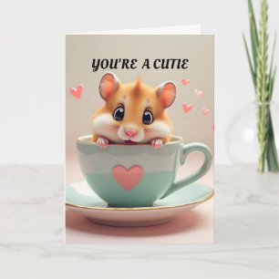 Valentijnskaart voor hamsters kaart