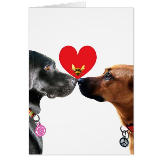Valentijnskaart voor hondenliefde (Voorkant)
