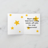 Valentijnskaart voor in de klas met lancering van bedankkaart (Binnen)