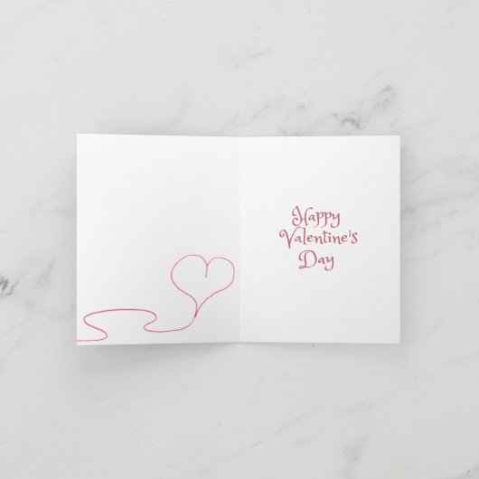Valentijnskaart voor je geliefde  kaart (Binnen)