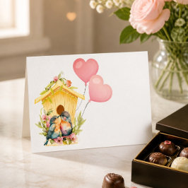 Valentijnskaart voor Liefdesvogels Feestdagen Kaart