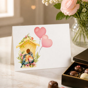 Valentijnskaart voor Liefdesvogels Feestdagen Kaart