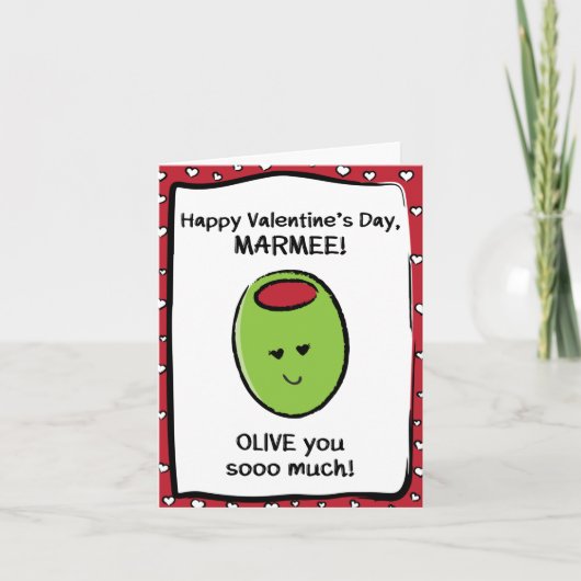 Valentijnskaart voor Marmee Kaart (Voorkant)