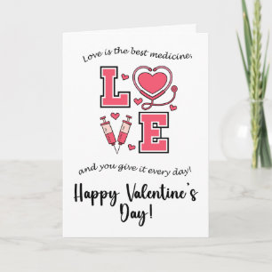 Valentijnskaart voor medische professionals kaart