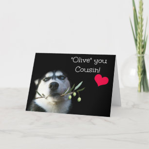 Valentijnskaart voor neef of nicht kaart