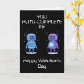 Valentijnskaart voor robots kaart (Gele Bloem)