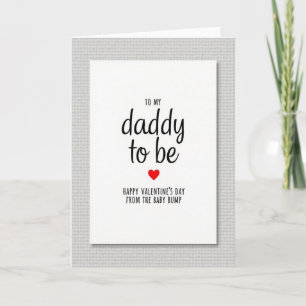 Valentijnskaart voor toekomstige papa kaart