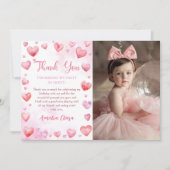 Valentijnskaart voor verjaardag en dank met foto bedankkaart (Voorkant)