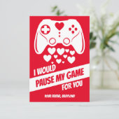 Valentijnskaart voor videogames (Staand voorkant)