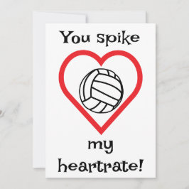 Valentijnskaart voor volleyballende kinderen in de feestdagenkaart