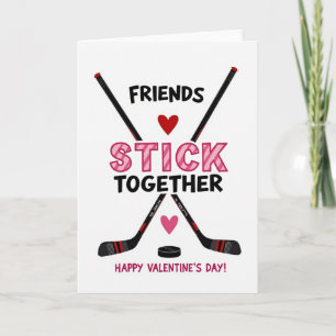 Valentijnskaart voor vrienden die bij elkaar blijv kaart