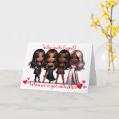 Valentijnskaart voor vriendschap (Galentine's) Kaart (Gele Bloem)