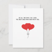 Valentijnskaart voor vrouw, echtgenoot, romantisch feestdagenkaart (Voorkant)