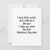 Valentijnskaart voor Yorkie met harten Notitiekaartje (Achterkant)