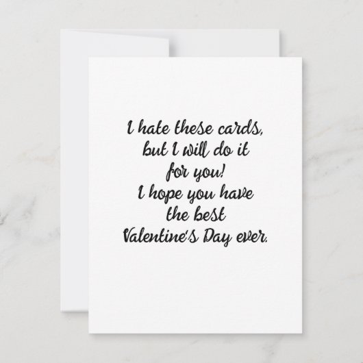 Valentijnskaart voor Yorkie met harten Notitiekaartje (Achterkant)