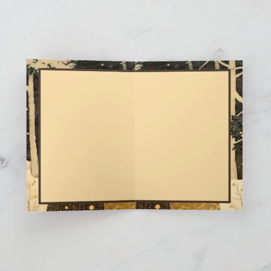 Valentijnskaart zoet in het bos jongen meisje kaart (Binnen)