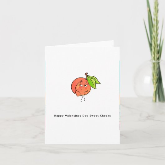 Valentijnskaart - zoete wangen, individuele kaart (Voorkant)