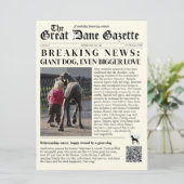 valentijnskaarten Great Dane ironie Feestdagenkaart (Staand voorkant)
