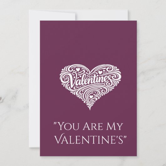 Valentijnskaarten Hartvormig ontwerp Liefde tekst (Voorkant)