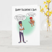 Valentijnskaarten met oorlelletjes kaart (Gele Bloem)