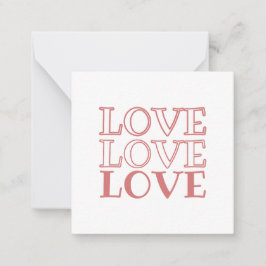 Valentijnskaarten Notitiekaartje