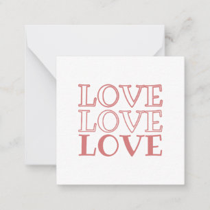 Valentijnskaarten Notitiekaartje