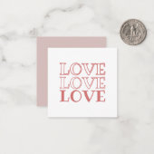 Valentijnskaarten Notitiekaartje (Voorkant / Achterkant in situ)