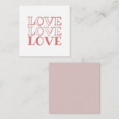 Valentijnskaarten Notitiekaartje (Voorkant / Achterkant)