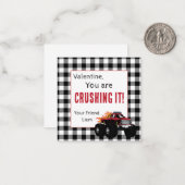 Valentijnskaarten voor Monstertrucks Notitiekaartje (Voorkant / Achterkant in situ)