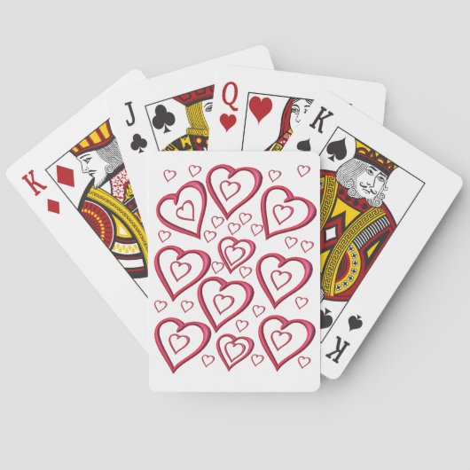 Valentijnskaartspeldek Pokerkaarten (Achterkant)
