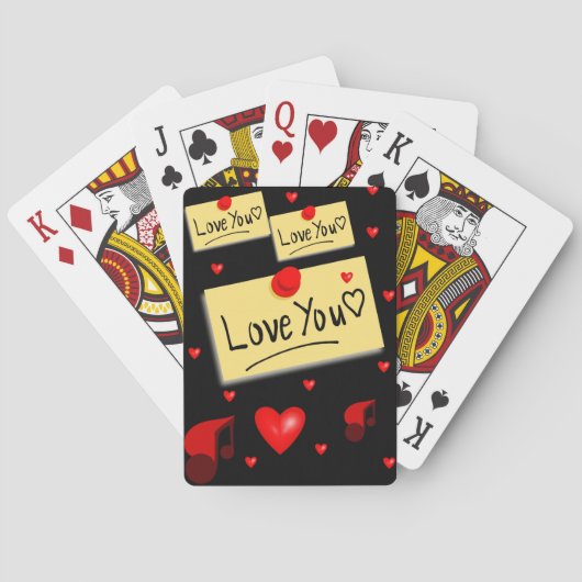 Valentijnskaartspeldek Speelkaarten (Achterkant)