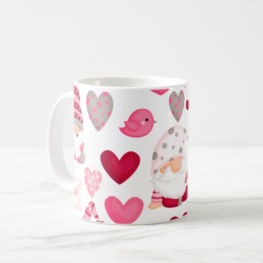 Valentijnskabouter Koffiemok (Voorkant links)