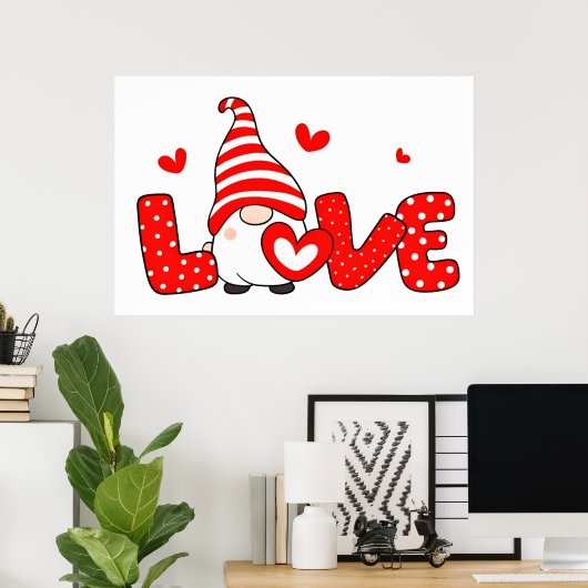 Valentijnskabouter poster (Thuiskantoor)