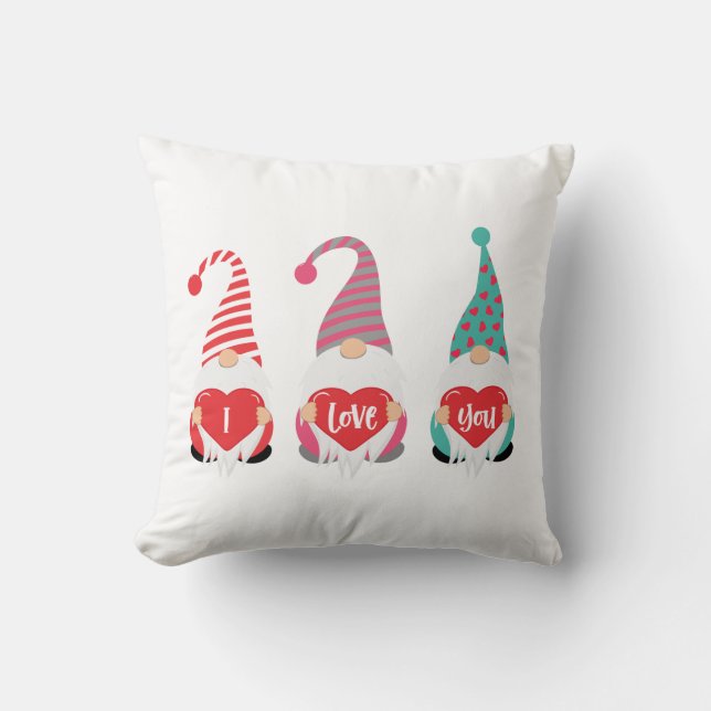 Valentijnskabouters Ik hou van jou cadeau  Kussen (Voorkant)