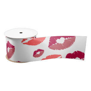Valentijnske kiss the miss goodbye Bruidsfeest Satijnen Lint
