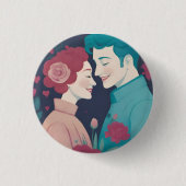 Valentijnsknop Ronde Button 3,2 Cm (Voorkant)
