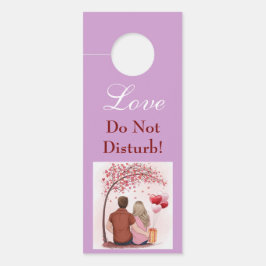Valentijnskoppel, liefde, niet storen deurhanger
