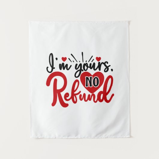 Valentijnskunst Ik Ben Van Jou Wandkleed (Voorkant)