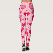 Valentijnsliefde-Valentijnsharten Leggings (Achterkant)