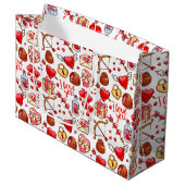 Valentijnsliefdescadeautas Groot Cadeauzakje (Voorkant Gekanteld)