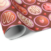 Valentijnsliefdeschocolade Cadeaupapier (Rol Hoek)