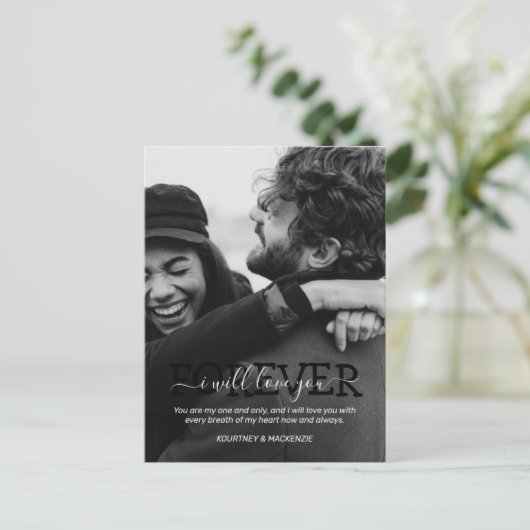 Valentijnsminimaalfeest Feestdagenkaart (Staand voorkant)