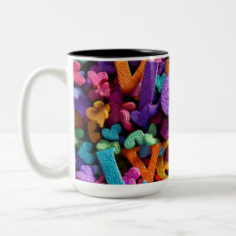 Valentijnsmok | Romantisch, Schattig & Hartverwarm Tweekleurige Koffiemok
