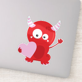 Valentijnsmonster, Lief monster, Hartjes Sticker