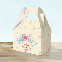 Valentijnsomslag en harten bedankdoosjes